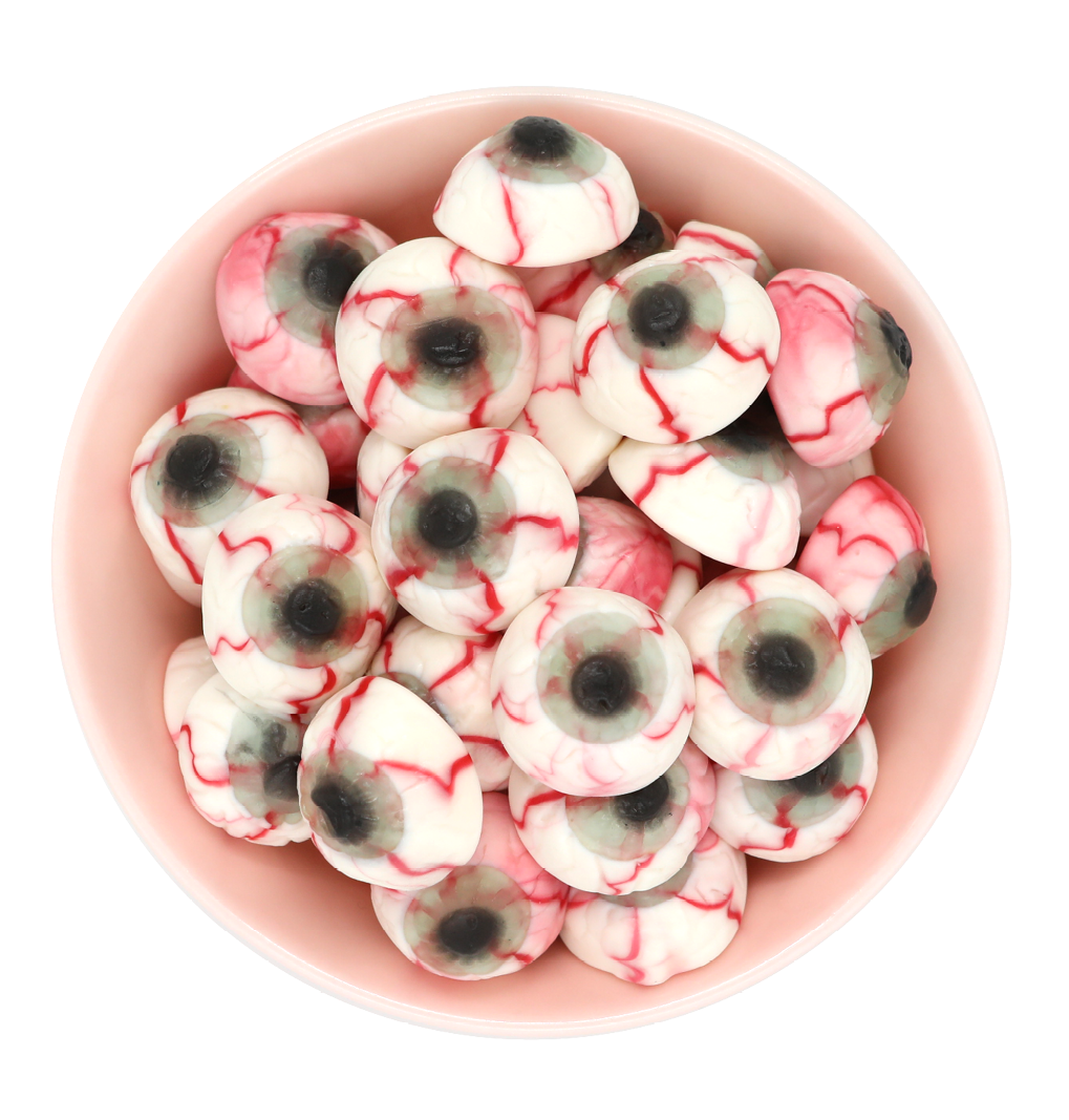 Blodrøde øjne vingummi øjne fra Candynavia slik bland selv slik online hurtig levering