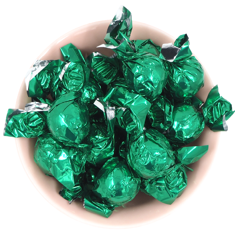 Mørkegrønne chokoladekugler med nougat slik bland selv slik online hurtig levering